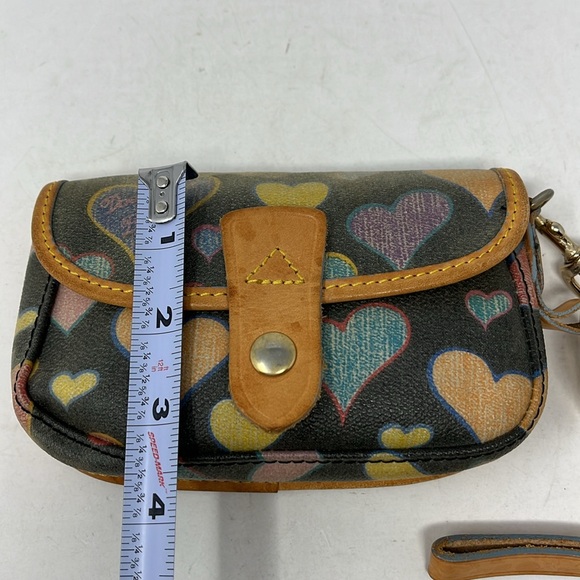 DOONEY & BOURKE COLORFUL HEARTS WRISTLET WITH HEART CHARM Made in USA - Picture 9 of 14